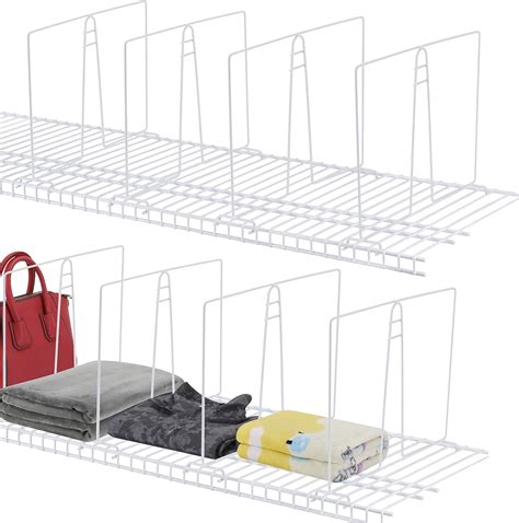 kosiehouse metal closet shelving brackets|Kosiehouse Shelf Divider for Wire Shelving .